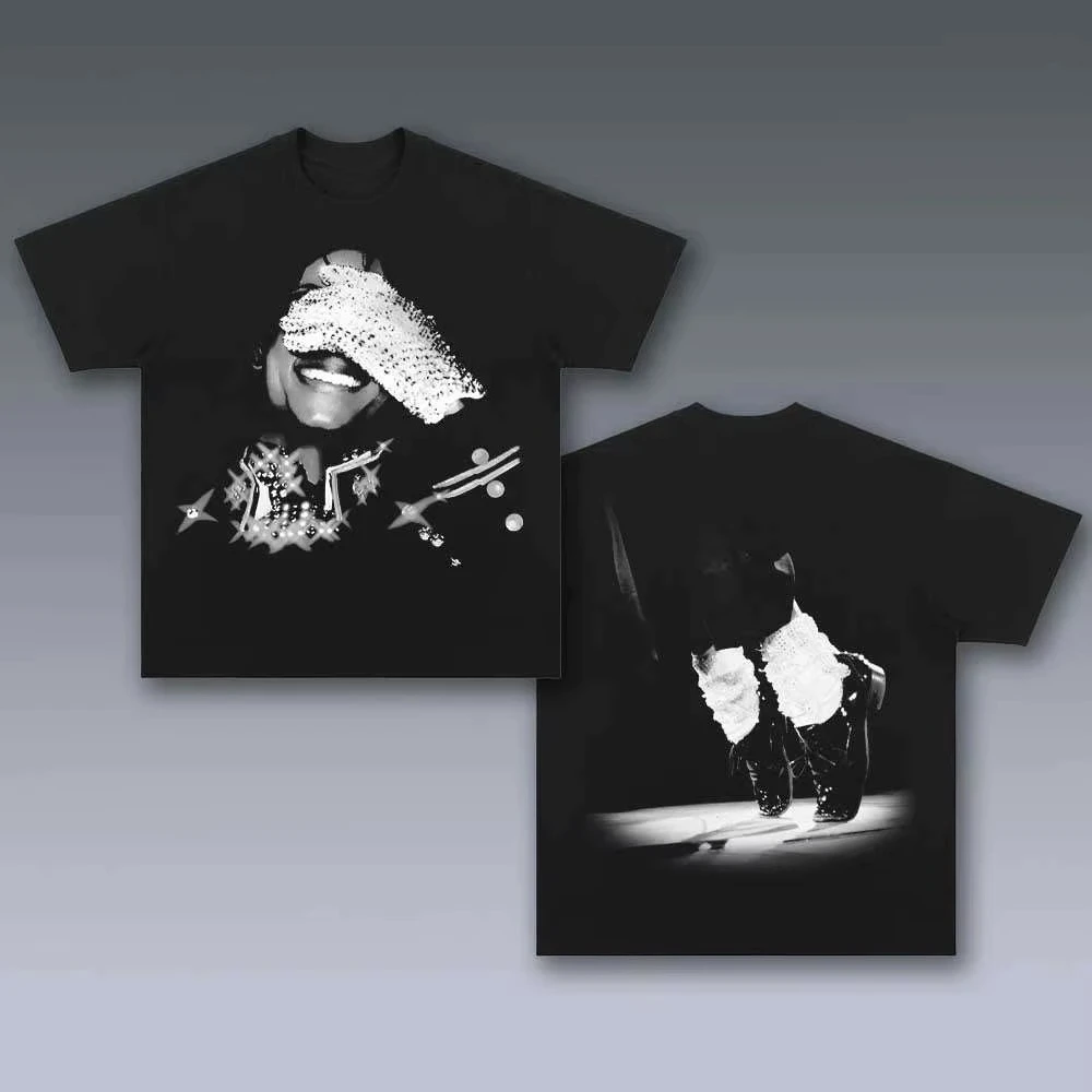 2026 Retro Singer Poster Graphic T-Shirt Oversized  for Kids Adults,Old Stage Art Print  Loose Short Sleeve Crew Neck Tops