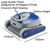 Safety Strong Suction Intelligent Lighted Robotic Swimming Pool Cleaner 3