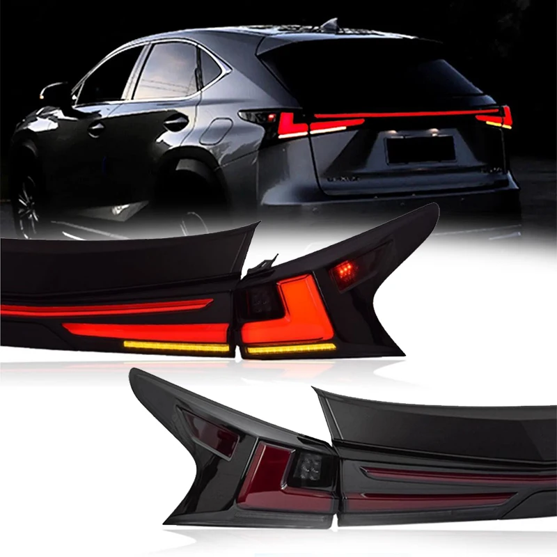 LED Black Trunk Lamp Tail Lights for Lexus NX300 NX300h NX200t 2015-2021 F Sport