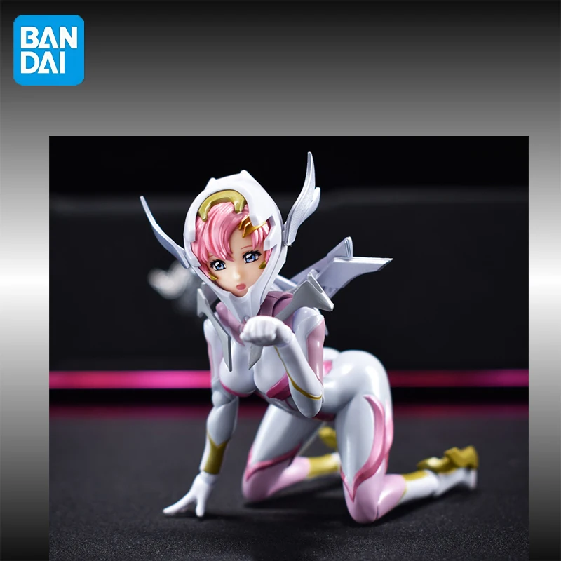 Original Bandai MOBILE SUIT GUNDAM SEED FREEDOM S.H.Figuarts Lacus Clyne Height about 13 cm Anime figure Model Toy Collect gifts