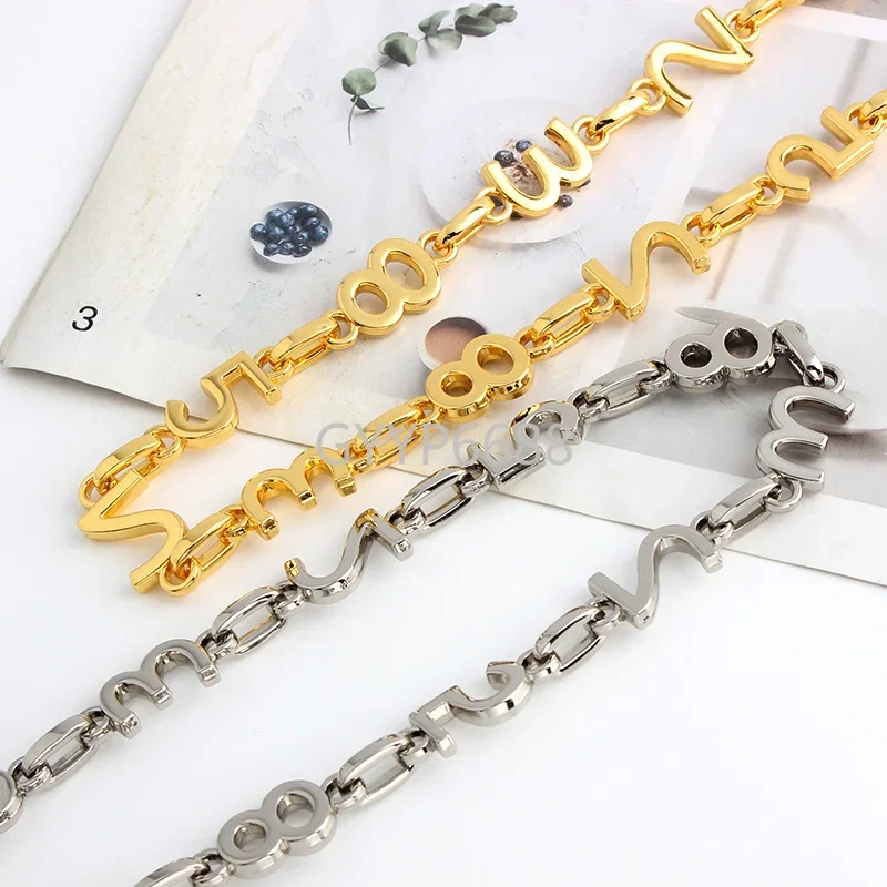 1-5-10 meters 5 Colors 14mm Metal Chains Handbag Chain Bag Purse Accessories Decorative Necklace 2022 New Style Straps