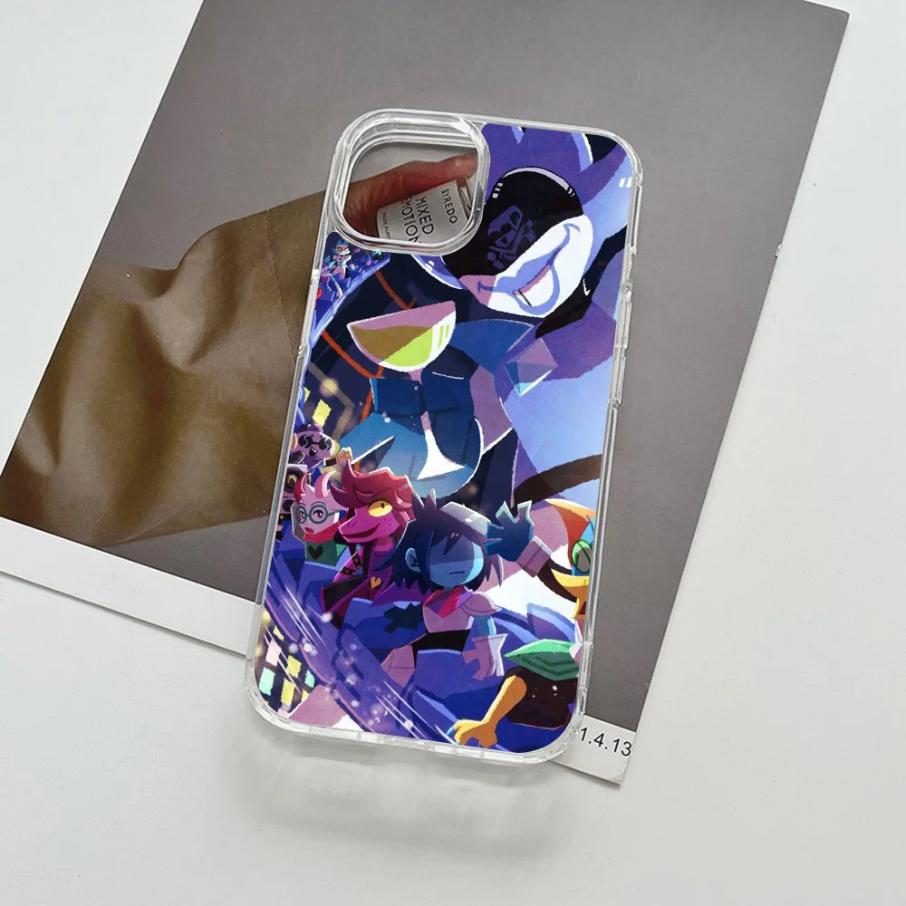 

1 шт., чехол для телефона Magsafe с рисунком D-Deltarune для iPhone 16, 14, 13, 12, 15 Pro Max X XR XS Plus, мягкий прозрачный чехол из ТПУ