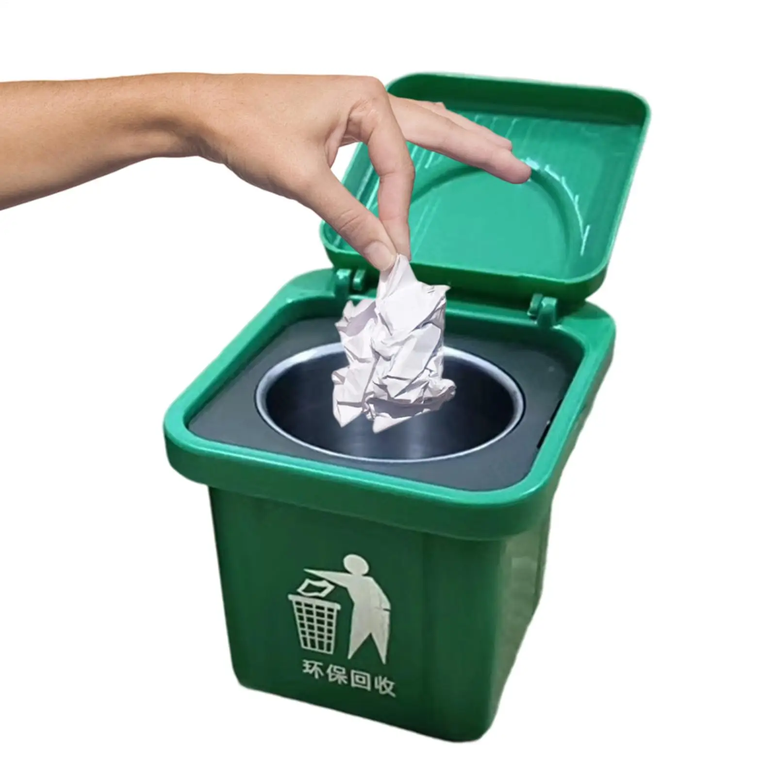 Creative Small Trash Cans Wall-Mounted Waste Bin With Cover Mini Storage Box For Window Sill Balconies Bedroom Sinks