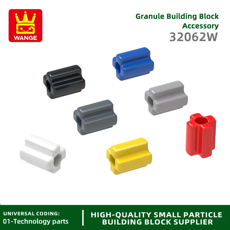 

20Pcs/lot NO32062W Axle 4 Notched Building Blocks Moc Color Accessories Compatible with Brick DIY Spare Parts Construction Toys