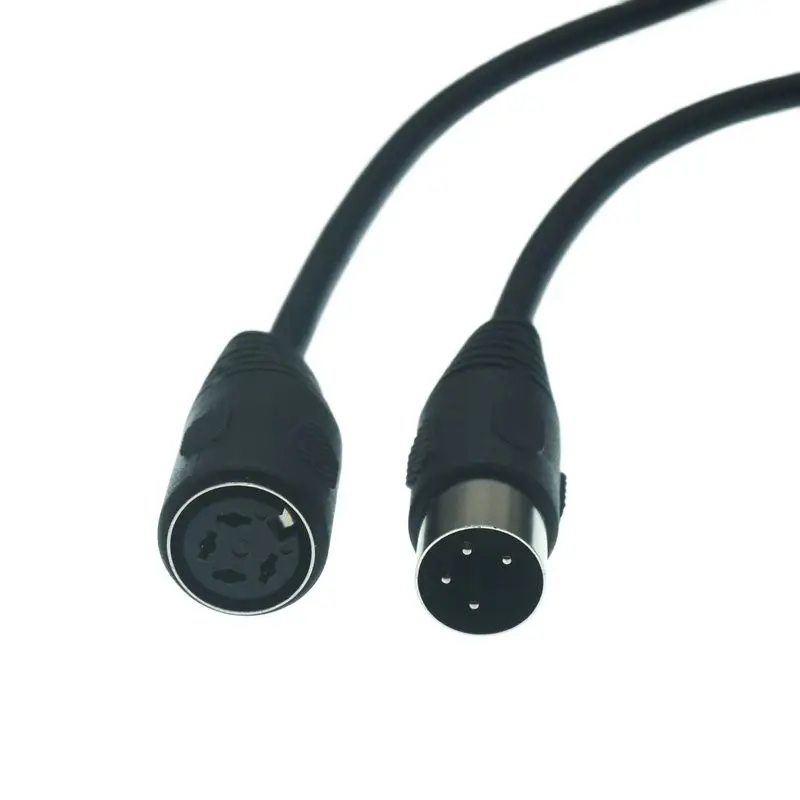 DIN 4pin Male to Male Female Audio and Video Cable S-terminal DIN 4Pin connector Midi 4pin Cable 1m 2m 3m