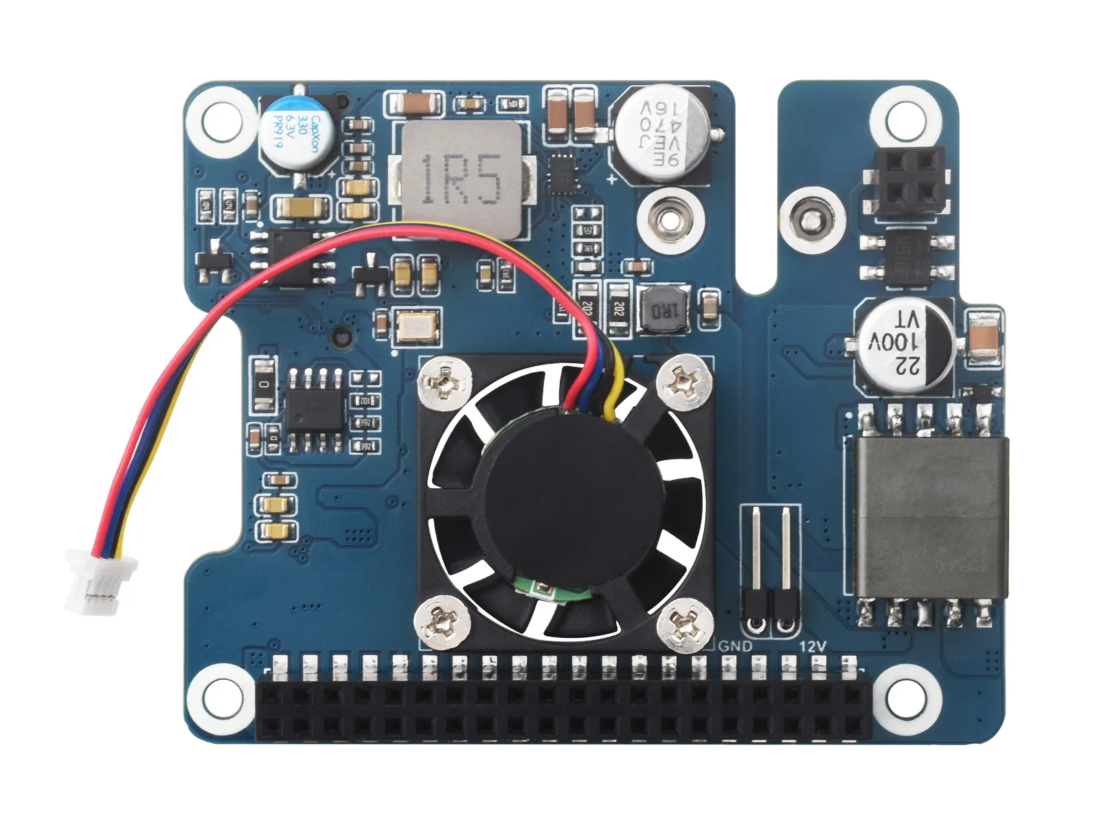 Imagem -02 - Adaptador Pcie para M.2 com Função Poe para Rpi Suporta Protocolo Nvme Unidade de Estado Sólido M.2 Gravação de Alta Velocidade Poe M.2