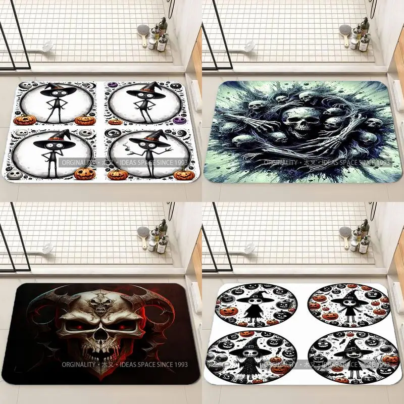 

Жуткий мультяшный коврик ведьмы, украшение для гостиной, домашний диван, нескользящий ковер, кабинет, спальня, татами, детский мягкий напольный коврик