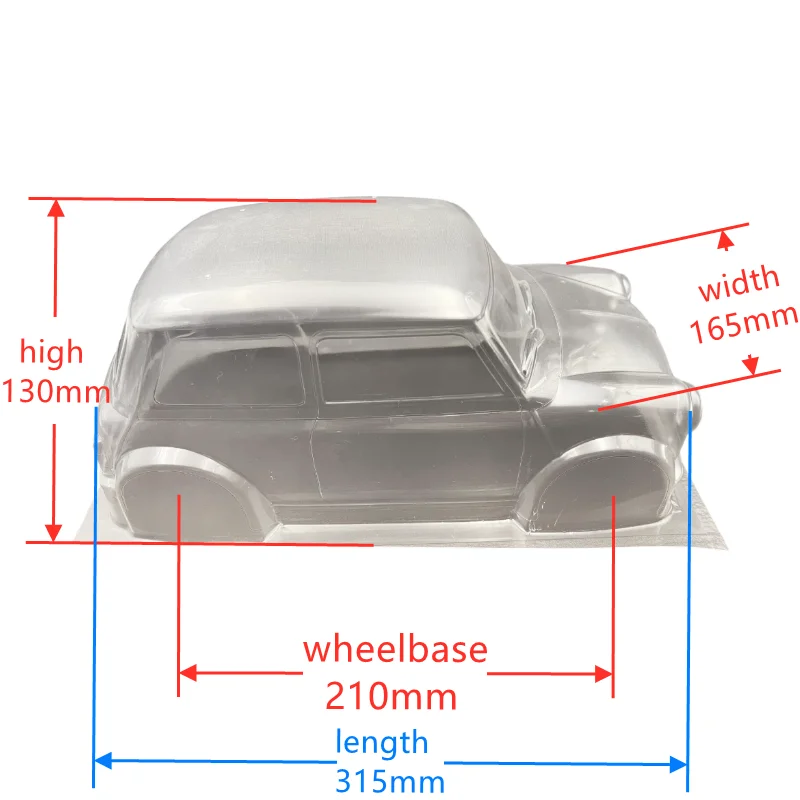 1/10 Mk1 Classic M Car Shell PVC RC Car Body 210mm Wheelbase 165mm Width Clean Body For MST TAMIYA CARTEN 3R M Car