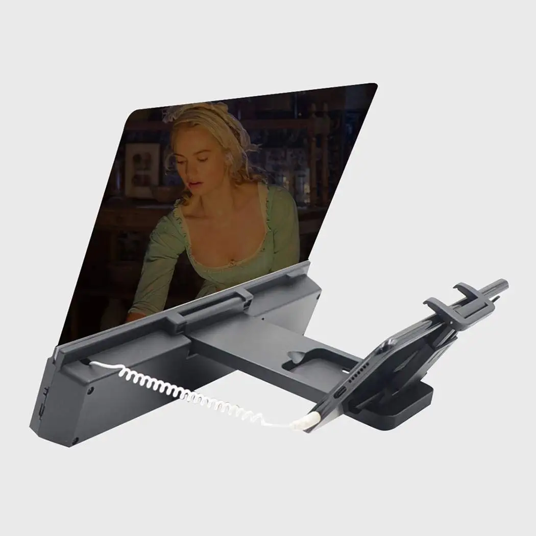 " 3D Screen Amplifiers Mobile Phone Magnifier Video Amplifier Stand With Enlarged Speaker Magnifying Folding Desk Holder