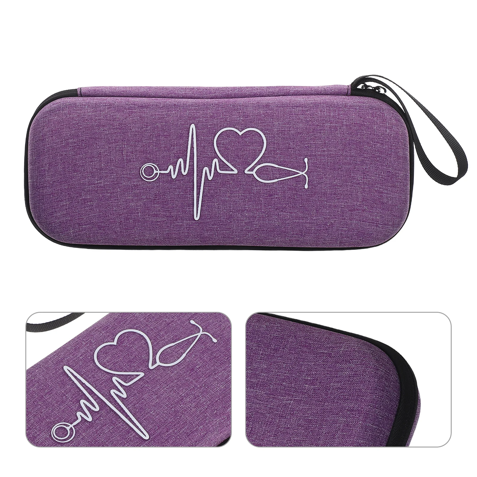 

1Pcs Eva Hard Shell Stethoscope Case Portable Protective Storage Pouch Shockproof Compact Design Zipper Closure Compatible with