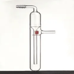 SYNTHWARE Oil bubble vent pipe, Tube outer diameter: 26mm, Total length × Width: 185×80mm / 500×80mm, Borosilicate glass, B25