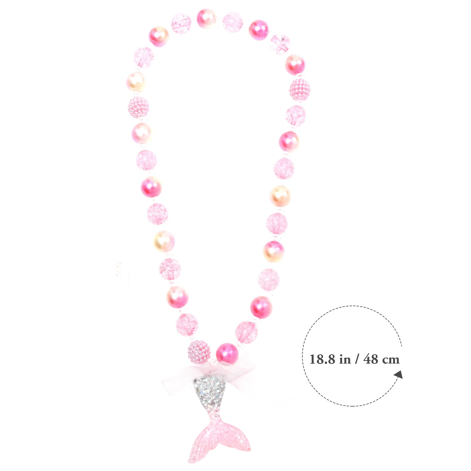 

Shiny Necklace Decorations Resin Pendant Neck Decoration Kids Accessories Children Pearl Set Everyday Wear Sweet Gifts