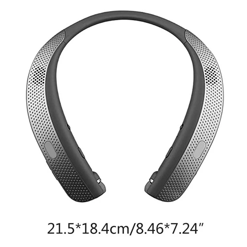 ABSQ-Bluetooth Headphones Stereo Neckband Wireless Headset with Speaker for Sports Exercise Game Call