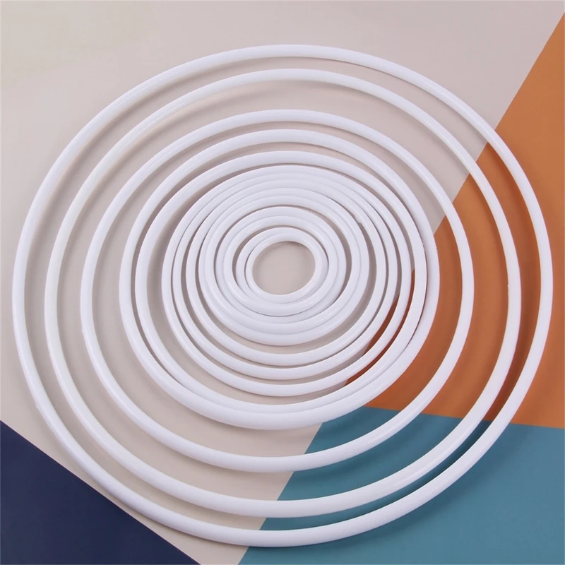 Versátil DIY Crafting Jewelry Making Home Decor Plastic Hoops para Handmade Dropshipping