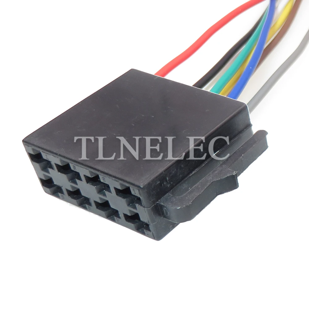 8 Pin Way Car Radio Wiring Terminal Electrical Connector Auto Wire Harness Sockets with Wires 10487