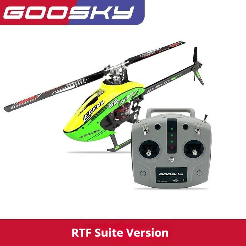 

Радиоуправляемый вертолет, самолет с дистанционным управлением, мужская детская игрушка, радио, летающий беспроводной профессиональный Goosky S2 BNF Heli