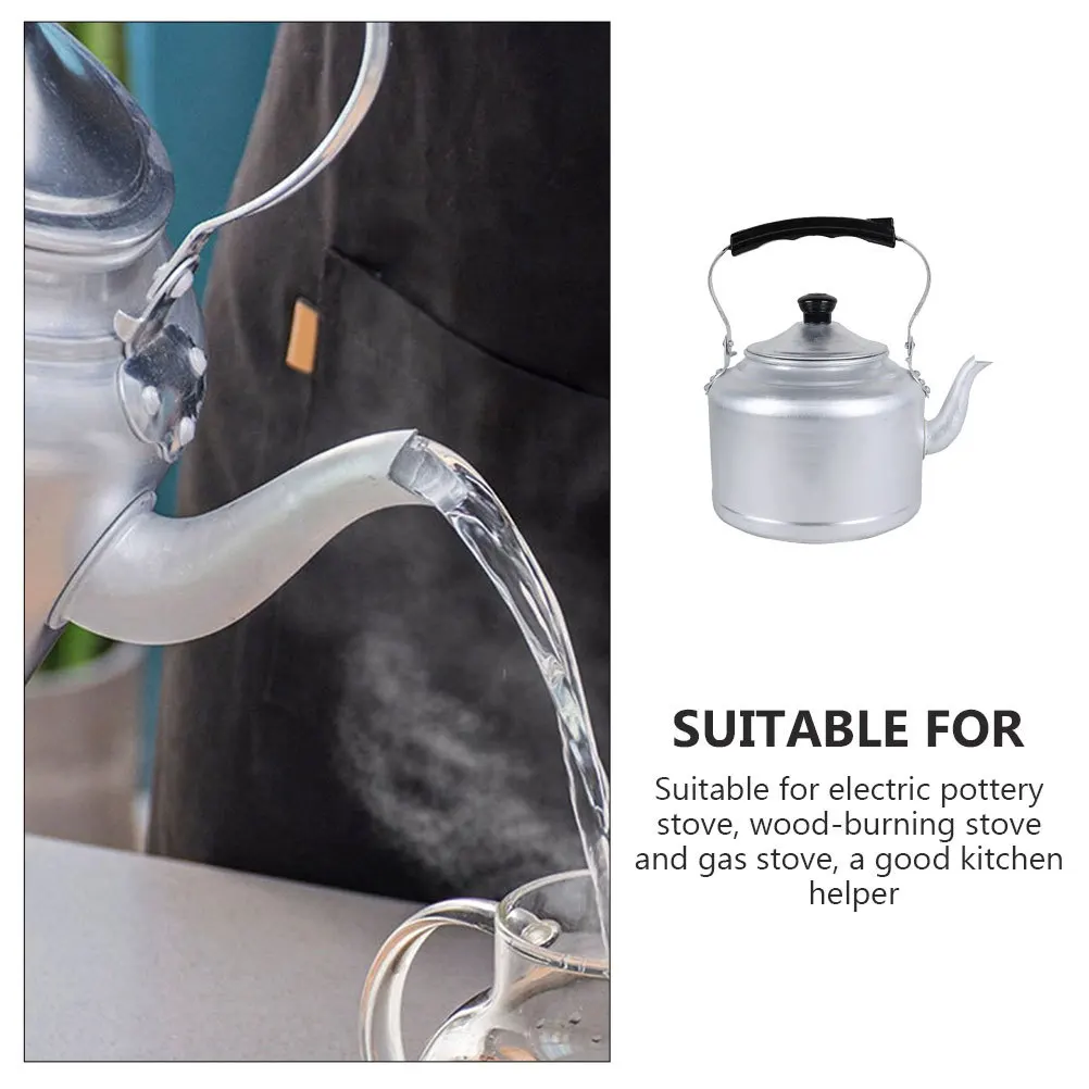 

Aluminum Teakettle Chinese Style Retro Tea Kettle For Home Kitchen Stovetop Boiler Water Boiling Pot For Gas Wood Electric
