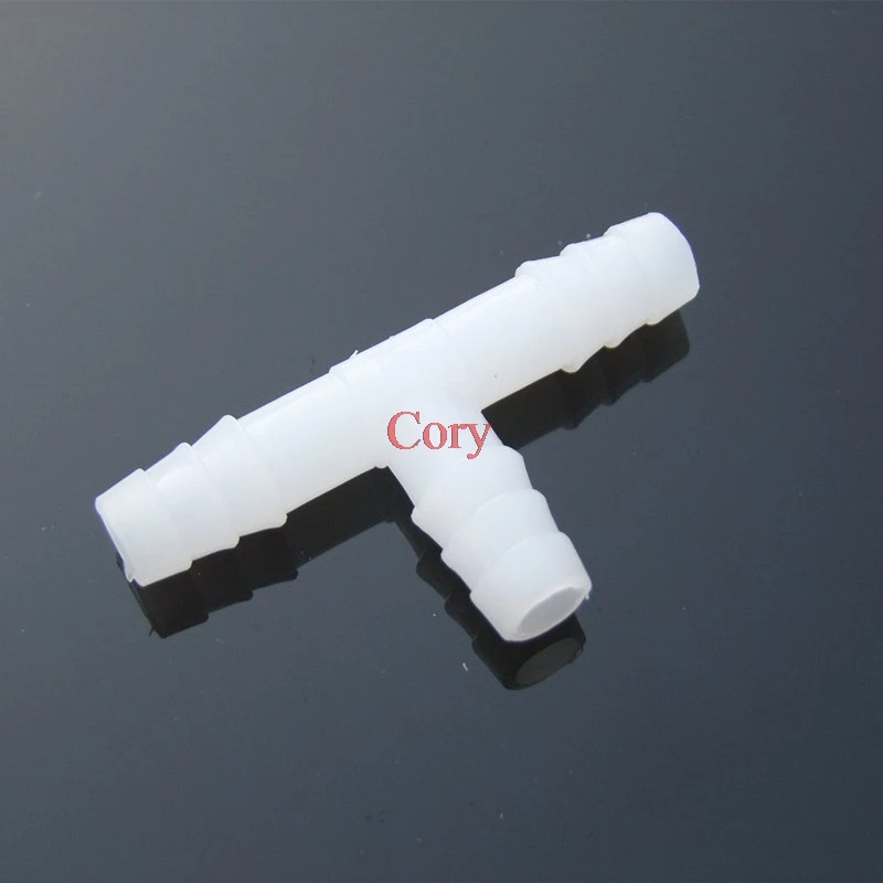 70PCs Plastic Barb Hose Fitting Tee 16mm Equal diameter 3 Way T Type Hose Tube Barb Plastic Fitting CZYC