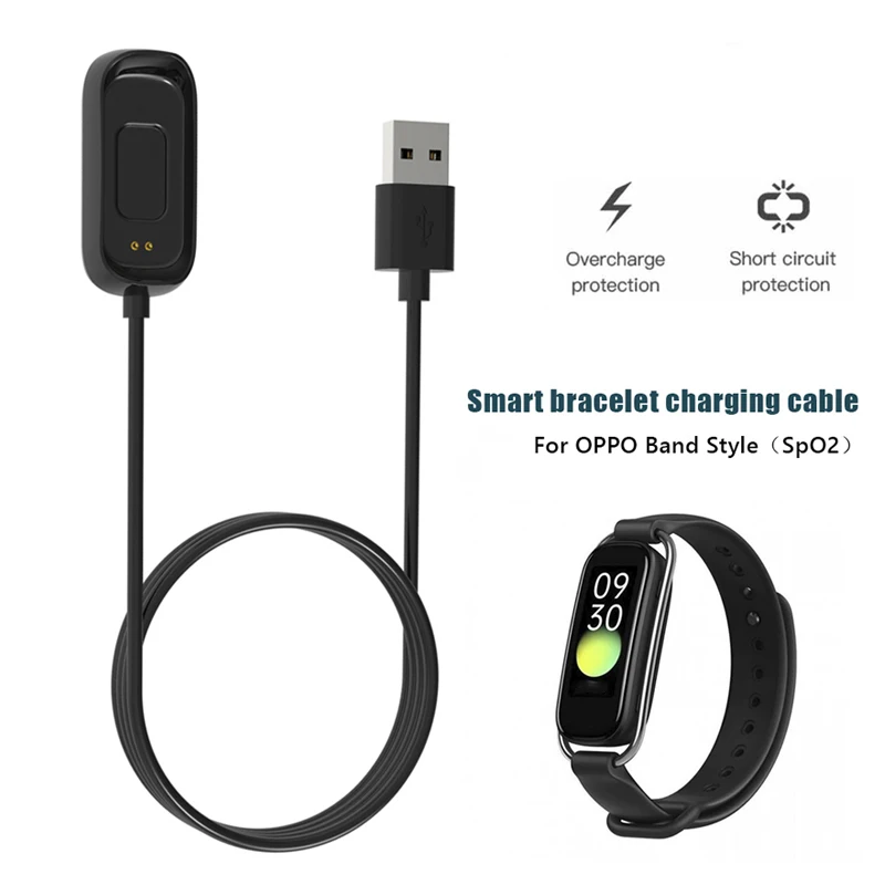 Smart Bracelet USB Charging Cable For OPPO Band Style (SpO2) Sport Watch Magnetic Charger Power Supply Adapter Accessory