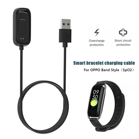 Cable de carga USB para pulsera inteligente, accesorio adaptador de fuente de alimentación para OPPO Band Style (SpO2), reloj deportivo, cargador magnético
