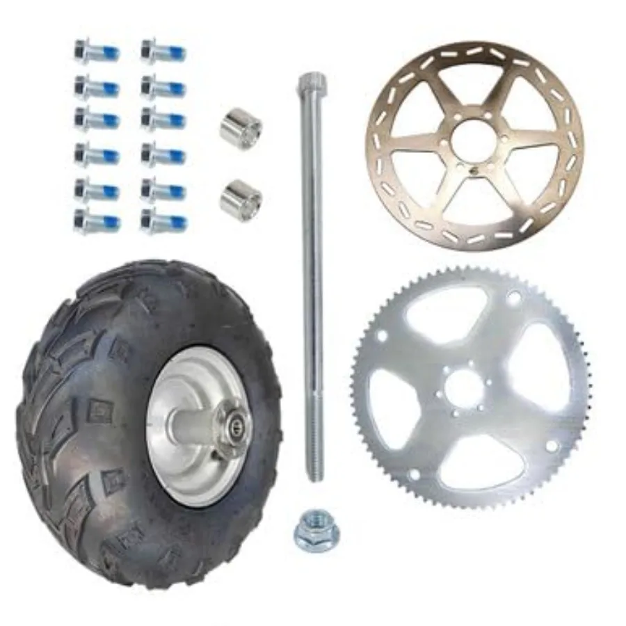 

Mini Bike 145x706 VTread Rear Wheel Assembly Kit CT100 for OffRoad Terrain and HeavyDuty Use with Durable Tread Design and Reli