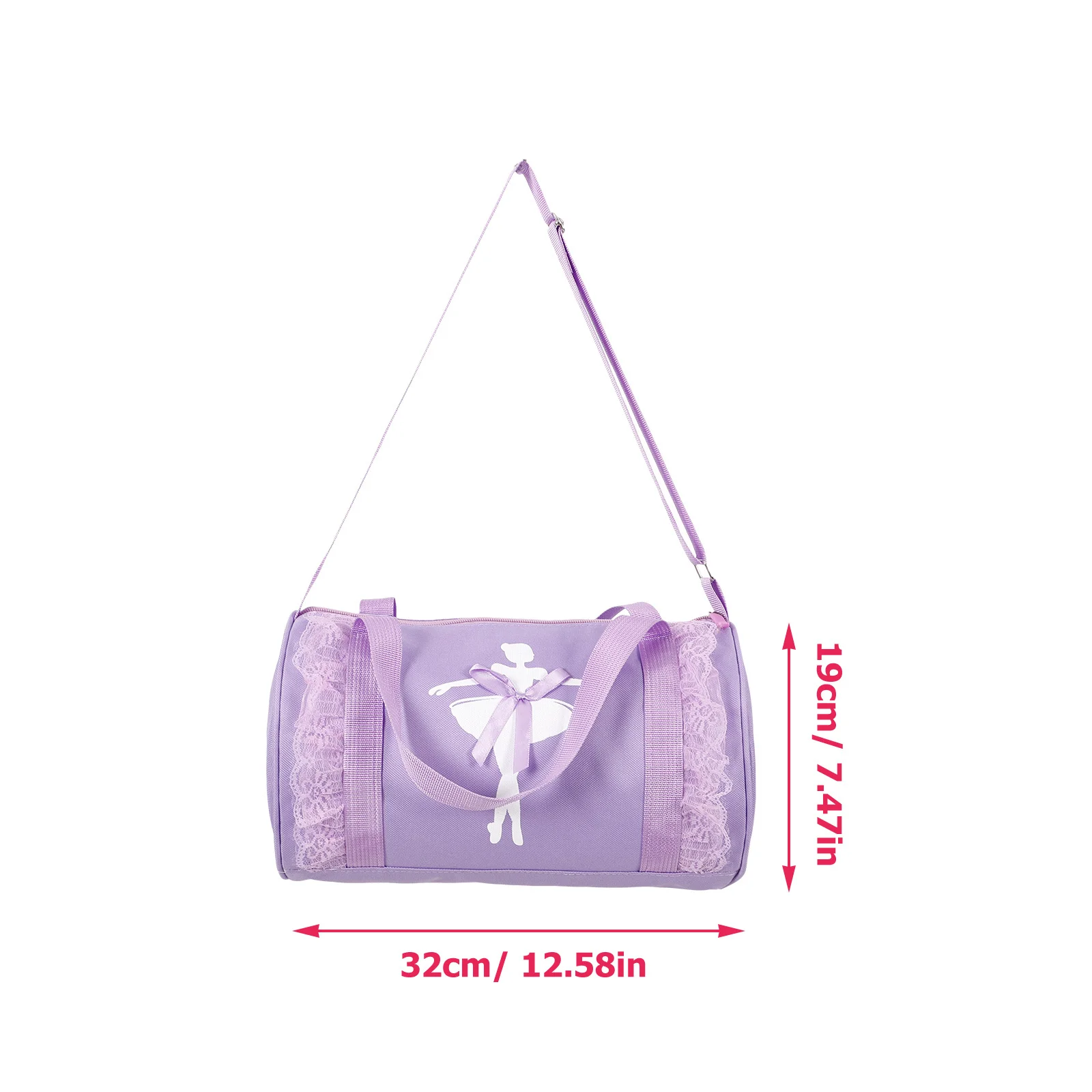 Ballet Dance Lightweight Portable Shoulder Bag For Dance Tote Bag With Adjustable Strap