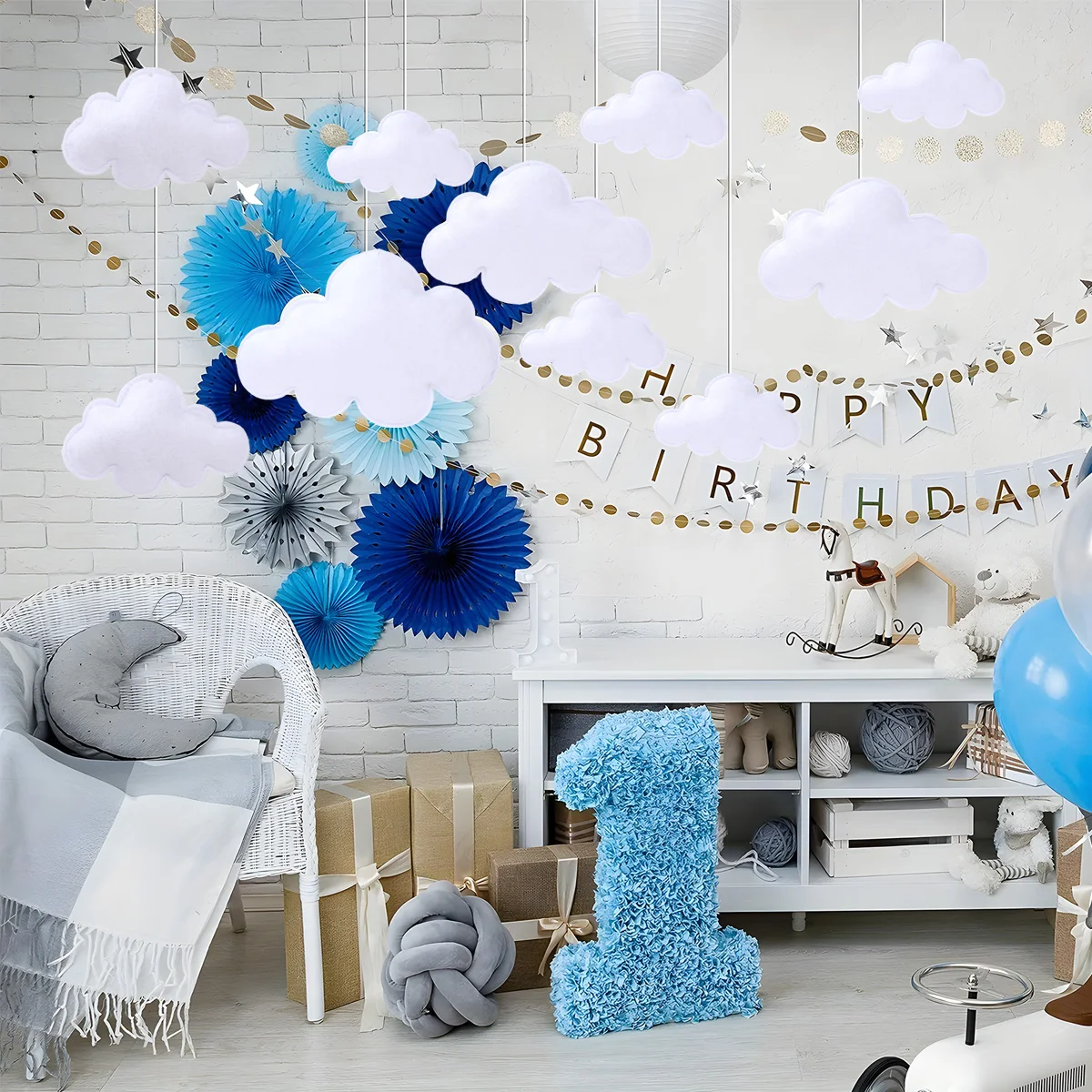 10 قطعة/المجموعة سحابة ديكور معلقة الغيوم السقف الغيوم الاصطناعية الدعائم وهمية سحابة جدار ديكور الغيوم تقليد ديكور استحمام الطفل