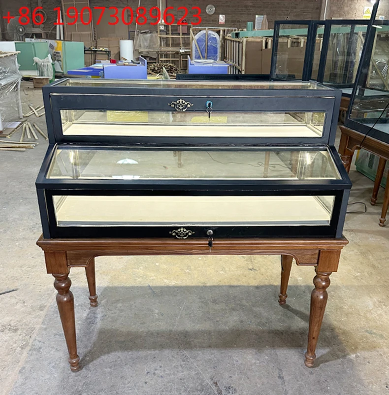 

Medieval Glass Display Cabinet Jewelry Display Cabinet Women's Clothing Store Hat Nakajima Shelf Display Rack