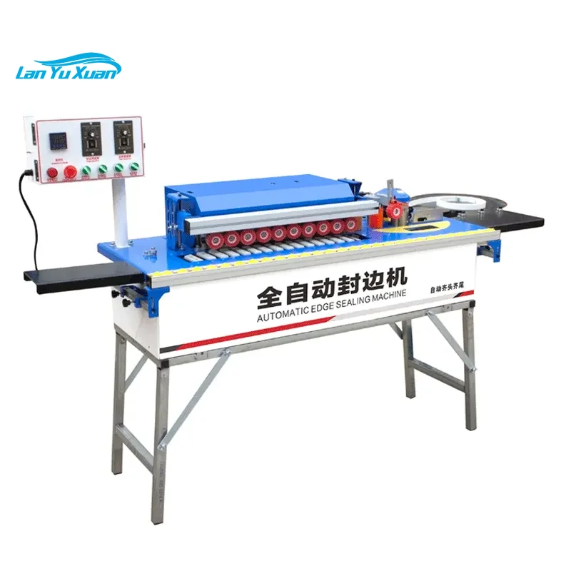 

DW102 full automatic gluing edge trimming straight and curve end trim edge bander automatic edge banding machine