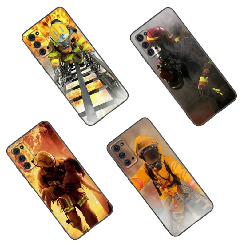 Firefighter Heroes Fireman Case For Samsung M30 M31 S Note 10 20 M04 M13 M32 M14 M23 M33 M34 M42 M52 M53 M54 M11 M12 M21 M22 M51