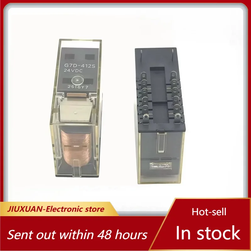 

New 1pcs/lot G7D-412S 24VDC 10A 14pins safety relay