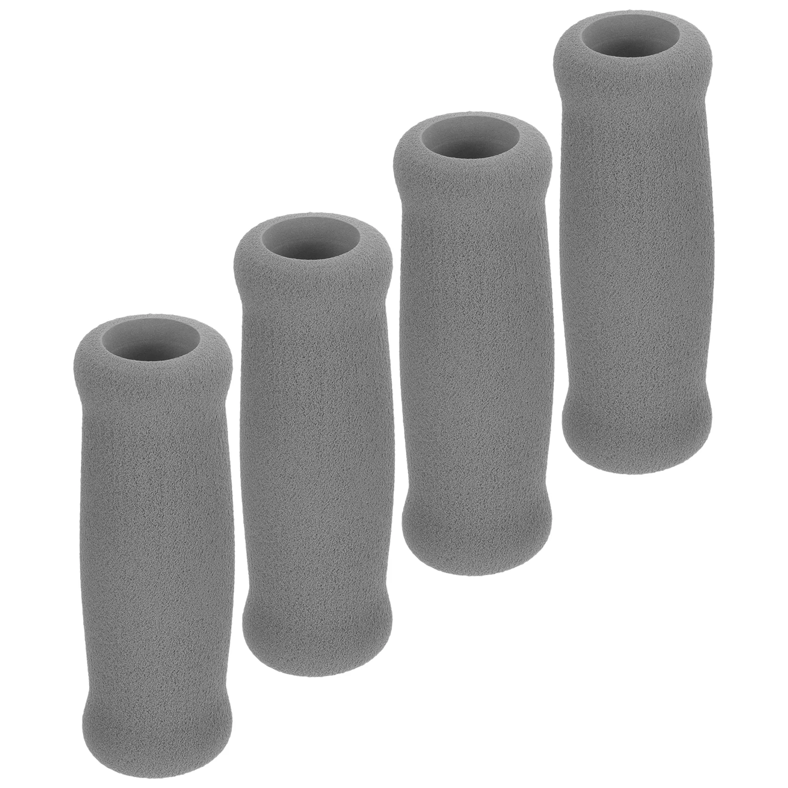 Sticks Hiking Pole Handle Walker Foam Sponge Grip Walking Cover 4pcs (black) Stroller Seniors Crutch Handles Grips