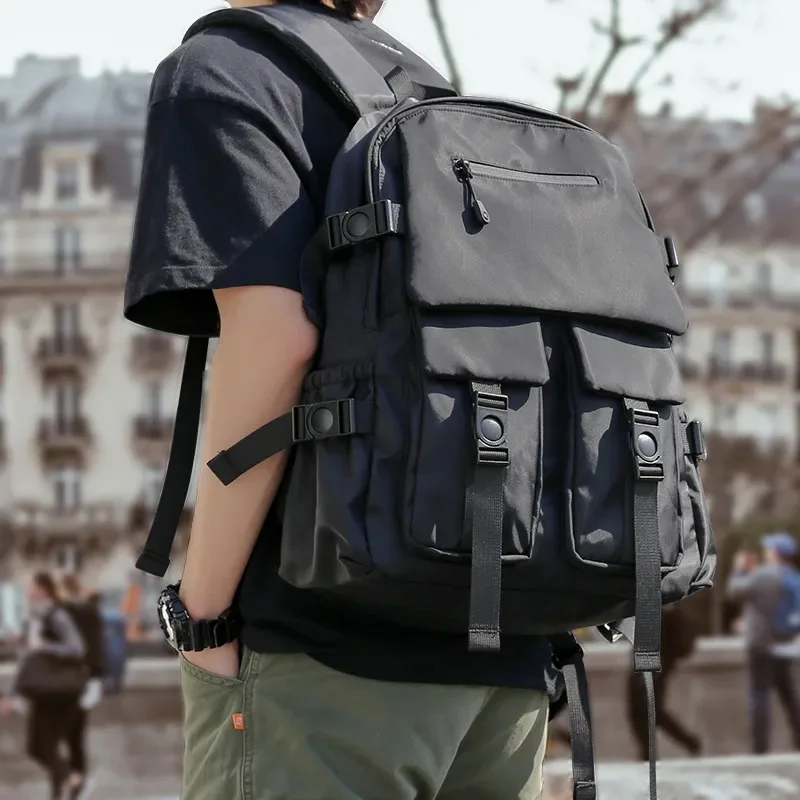 Sac à Dos Oxford observateur et Durable de Grande Capacité pour Homme et Jeune, Sacoche Unisexe de Voyage, dehors, Travail, Design Simple