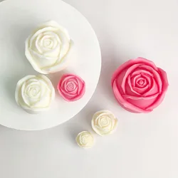 4 Size Rose Silicone Moulds for Valentine's Day Ready to Put Rose Gift Chocolate Cake Moulds Candle Moulds Gypsum Resin Moulds