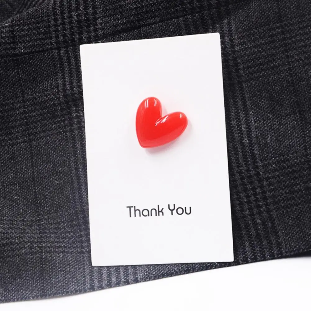 Cartoon Badge Pin Brooch Pin Heart Shape Brooch for Wedding Party Resin Love Pin for Women Lovers Christmas New Year Gift