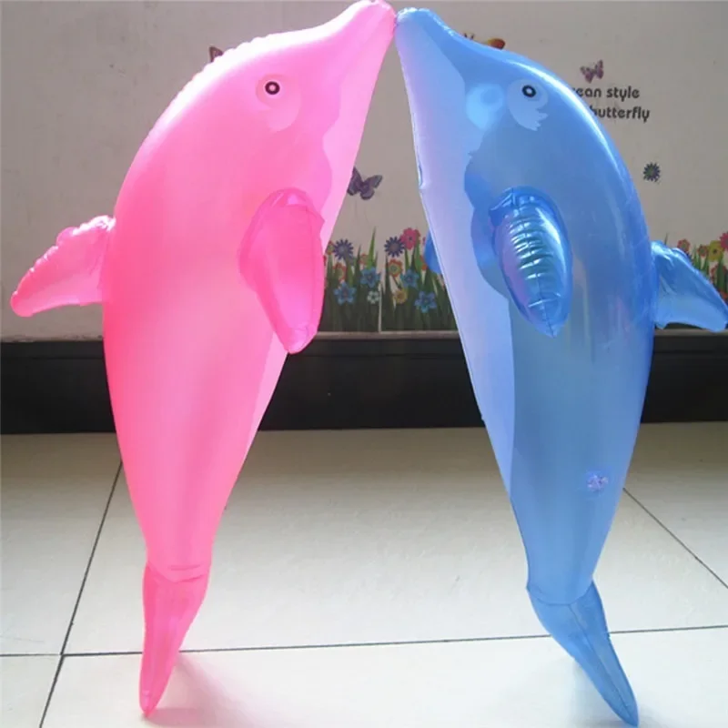 1PC Modeling Cute PVC Blow Up Inflatable Toys Dolphin Beach Toy For A Bathroom Being 51x20 cm Toy For Girls And Boy