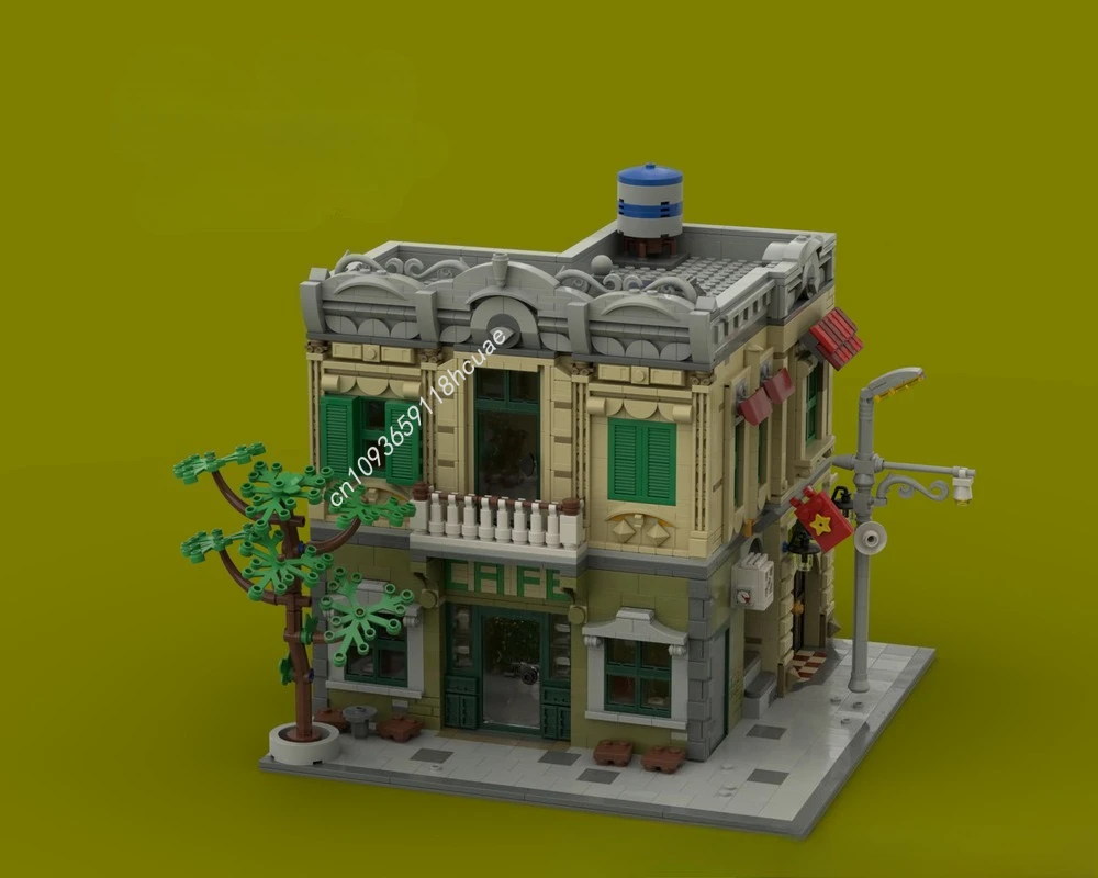 2879 pièces MOC Streetscape modulaire, modèle de rue ancienne de Hanoï, blocs de construction, jouet, architecture, bricolage, cadeaux de Noël, idée créative