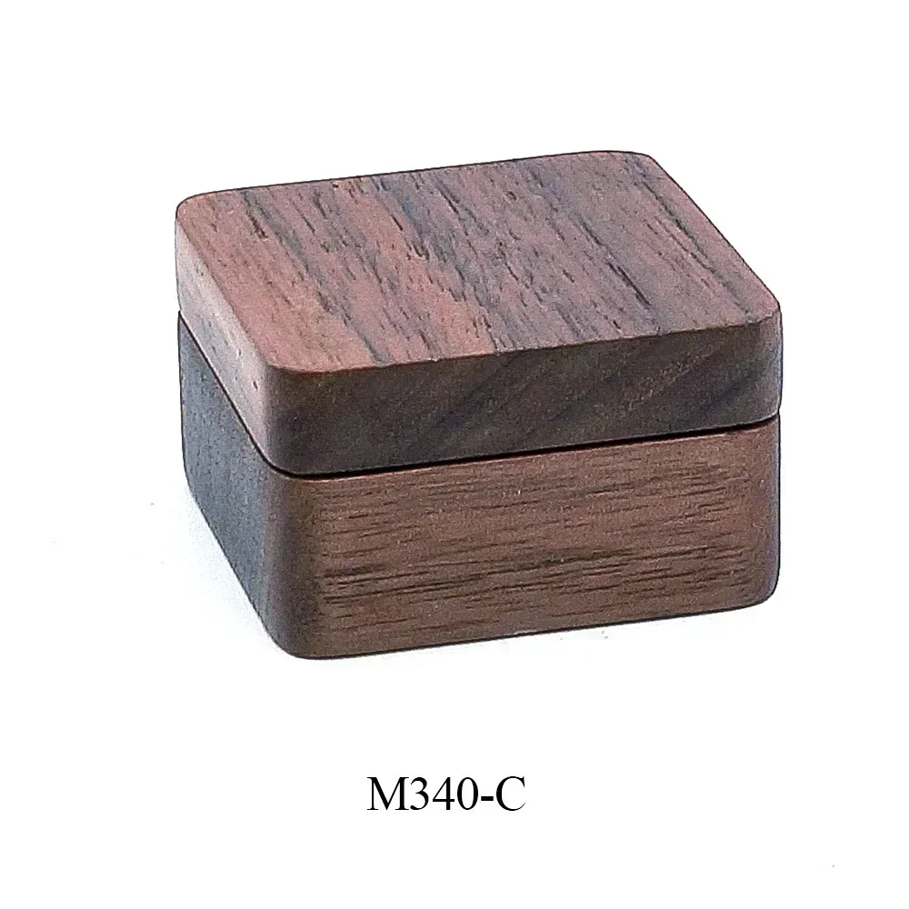 Personalized Magnetic Wooden Cufflinks Box Gift  for Men’s Fashion Solid Wood Wedding Anniversary