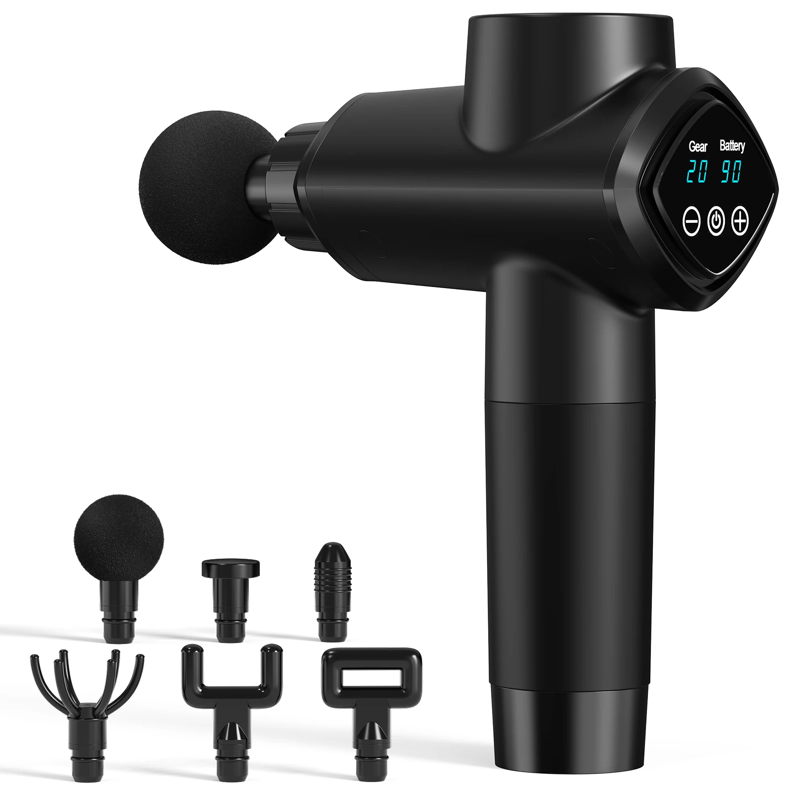 

Smart Library SANFAN High Frequency Massage Gun Electric Massager Muscle Relaxation With 6 Heads For Body Fitness 20 Speed Fasci