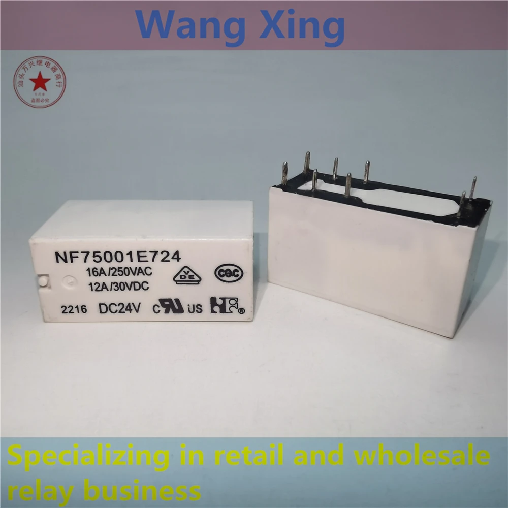 Relé eletromagnético do poder, 6 pinos, NF75100E748, DC48V