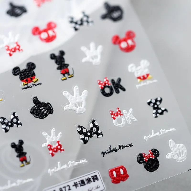 Disney Cartoon Mickey Lilo & Stitch 5D Stickers Animation Peripherals Donald Duck LinaBell Toy Stickers Animation Accessories