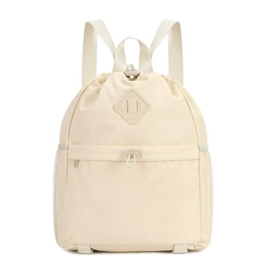 

Drawstring Backpack for Women, Lightweight Gym Bag with Yoga Mat Strap, Water-Resistant String Backpack with Mesh Pocket,Patent