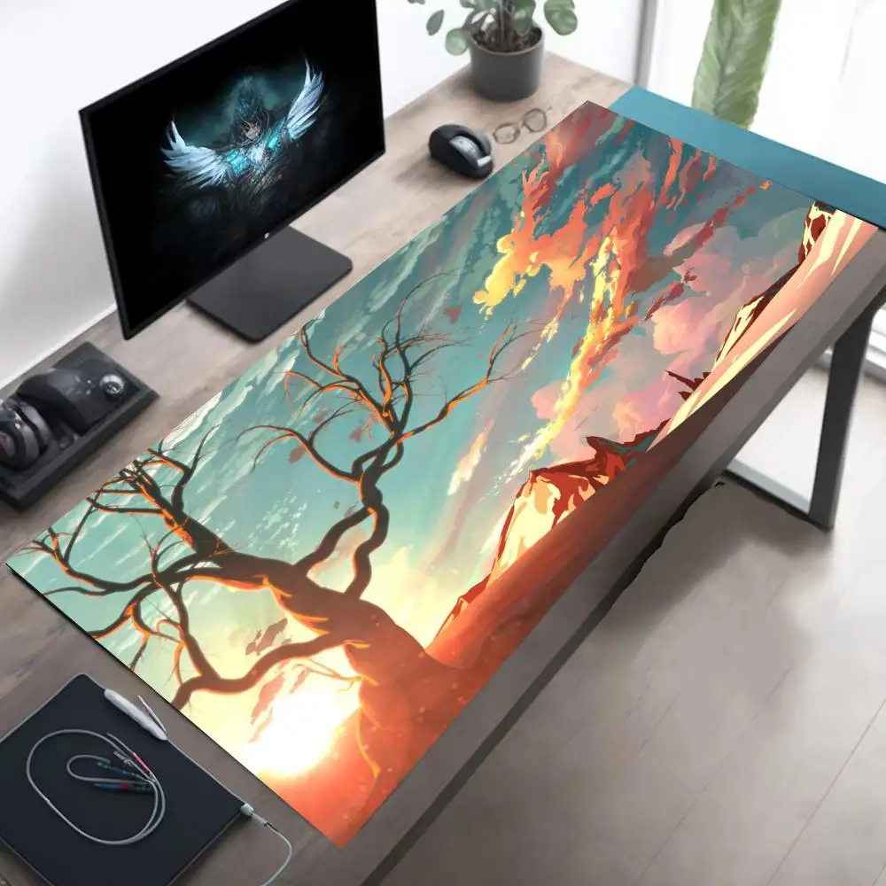 

Sunset Cloud mousepad Play Big Game Accessories Mechanical Keyboard pad XXL More models Desktop Protection mat PC laptop