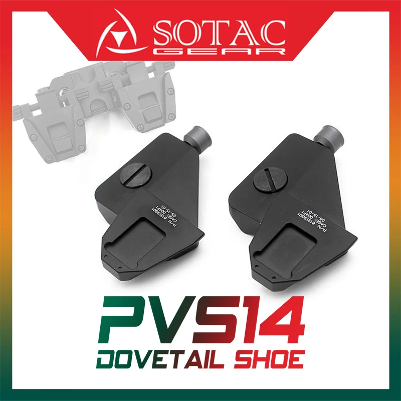 SOTAC AN PVS-14 NVG Helmet, Weapon Mount, DOVETAIL, Shoe Assembly, Couples