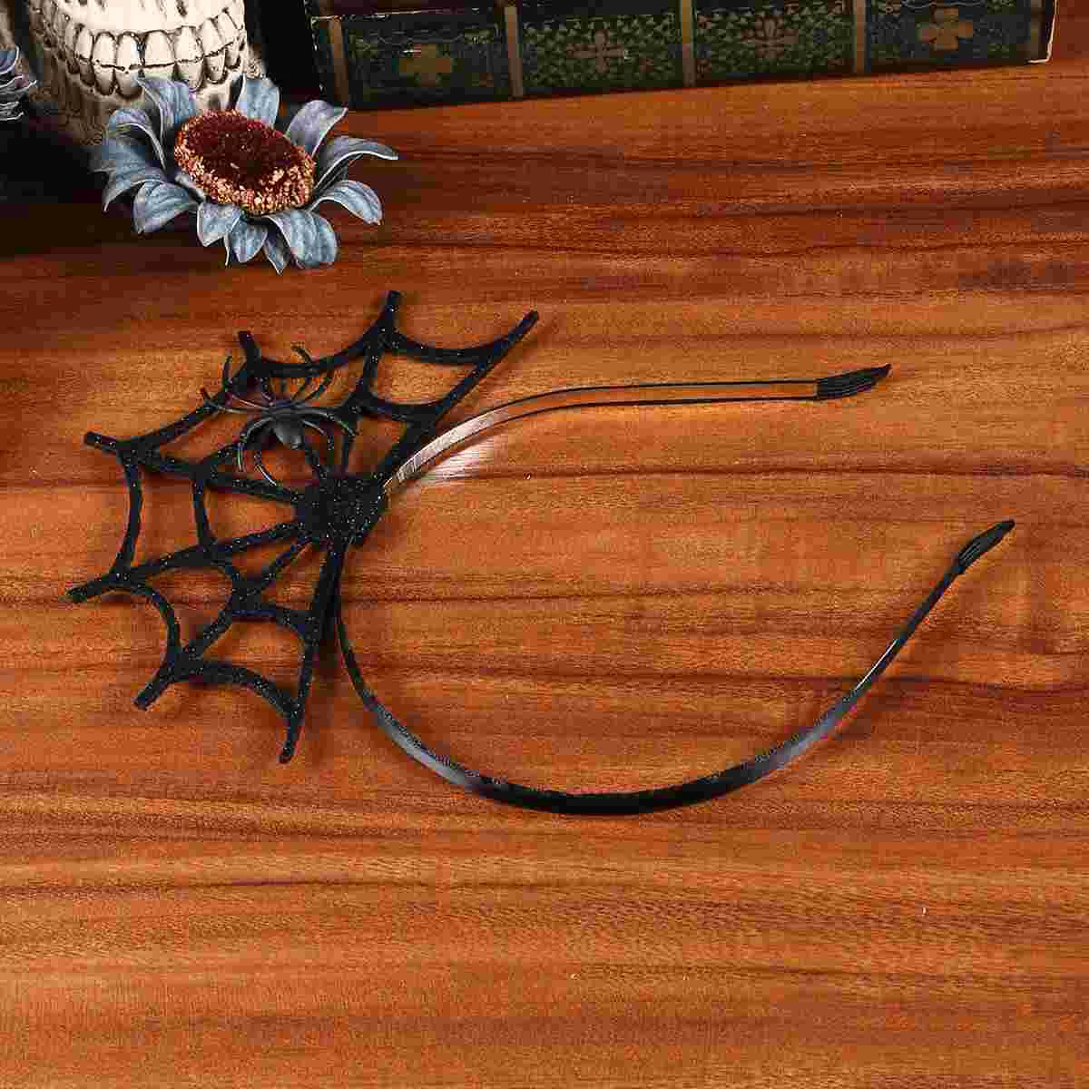 

2pcs Spider Web Hair Band Halloween Fashion Headband Cosplay Spider Web Headband spider web hairband funny hair hoop