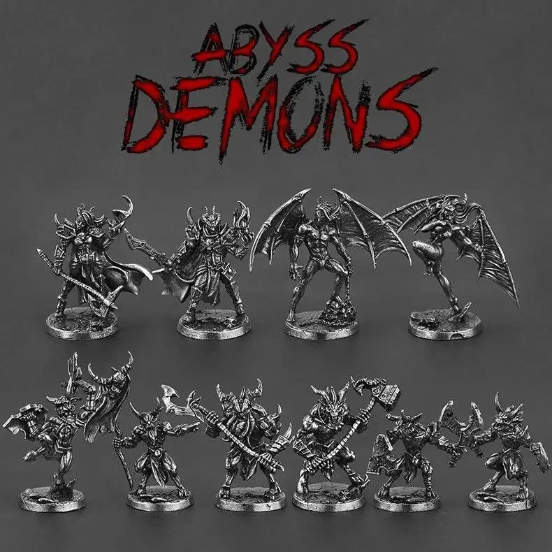 Abyssal Depths Demon Warrior DIY Models Miniatures Demon General Warring Warrior Armor Samurai Statuette Figure Decoration