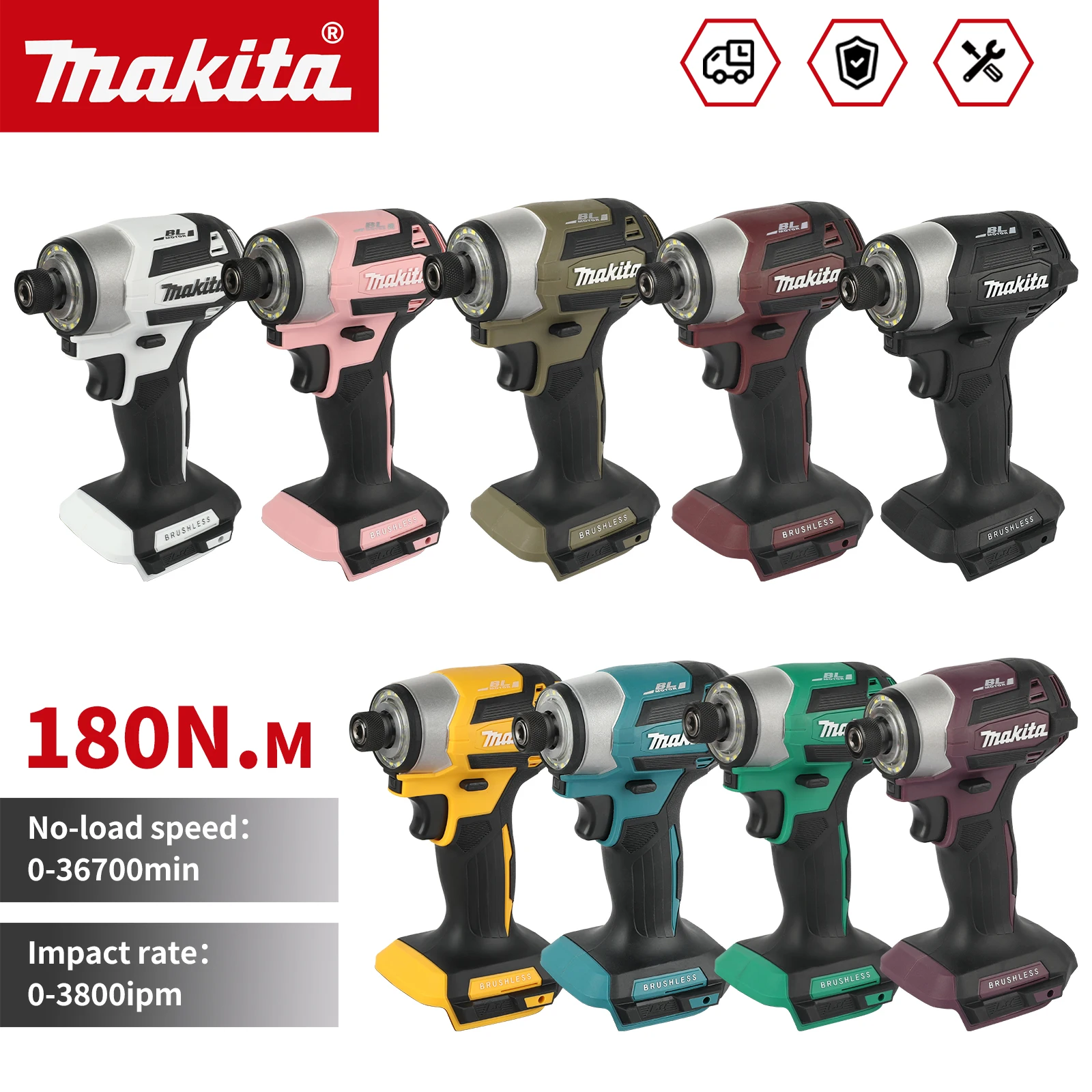 

Makita Wireless drills DTD173 Charging Drill Brushless Driver 18V Electric Screwdriver Impact Hand Electric Drill Electric Tool