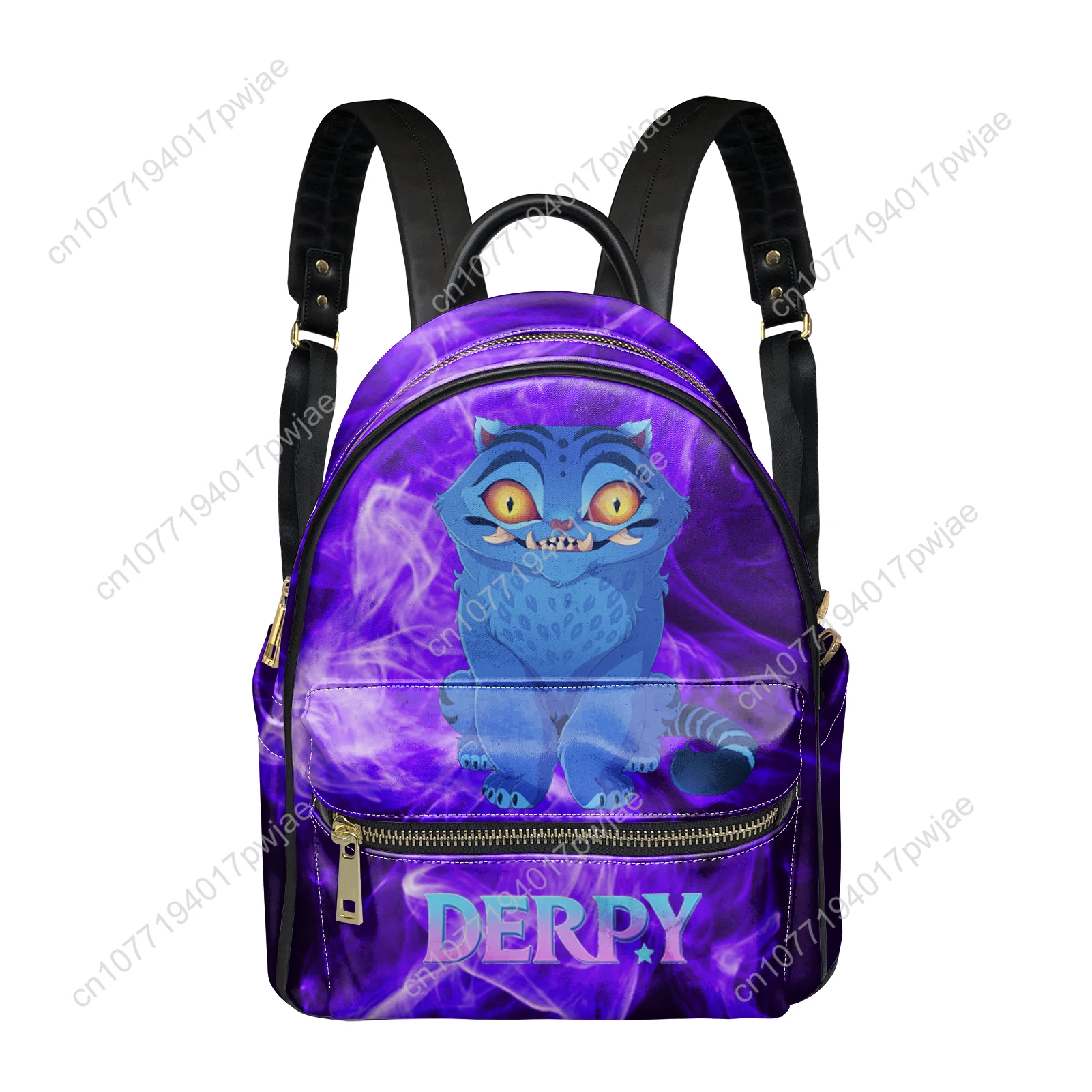 

KPop Demon Hunters Derpy Tiger Backpack Women Men Personalized Double Shoulder Bag Business Travel Bookbag Rucksack Gift Daypack
