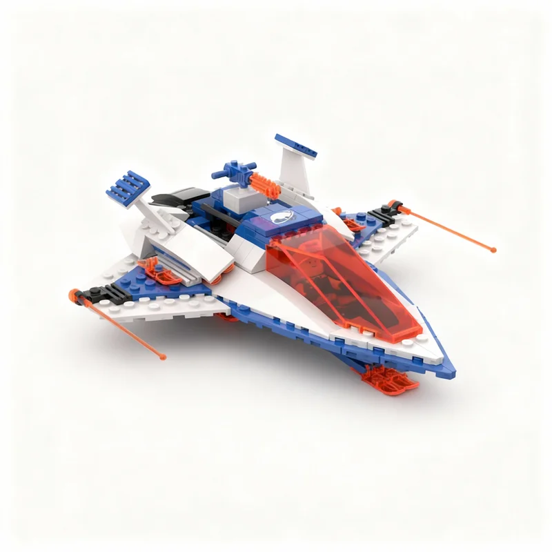 267pcs MOC Interstellar Ice Planet Spaceship Model Building Blocks Christmas Gift Toys Display Idea DIY Education Assemble Brick
