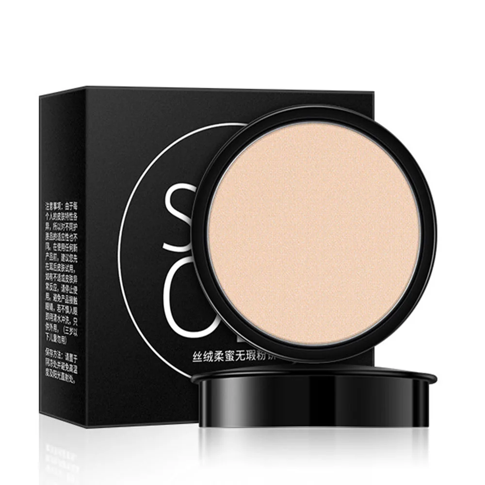 3 Colors Face Pressed Powder Long-Term Oil Control Natural Foundation Powder Smooth Finish Concealer Setting Powder Facial Cosme